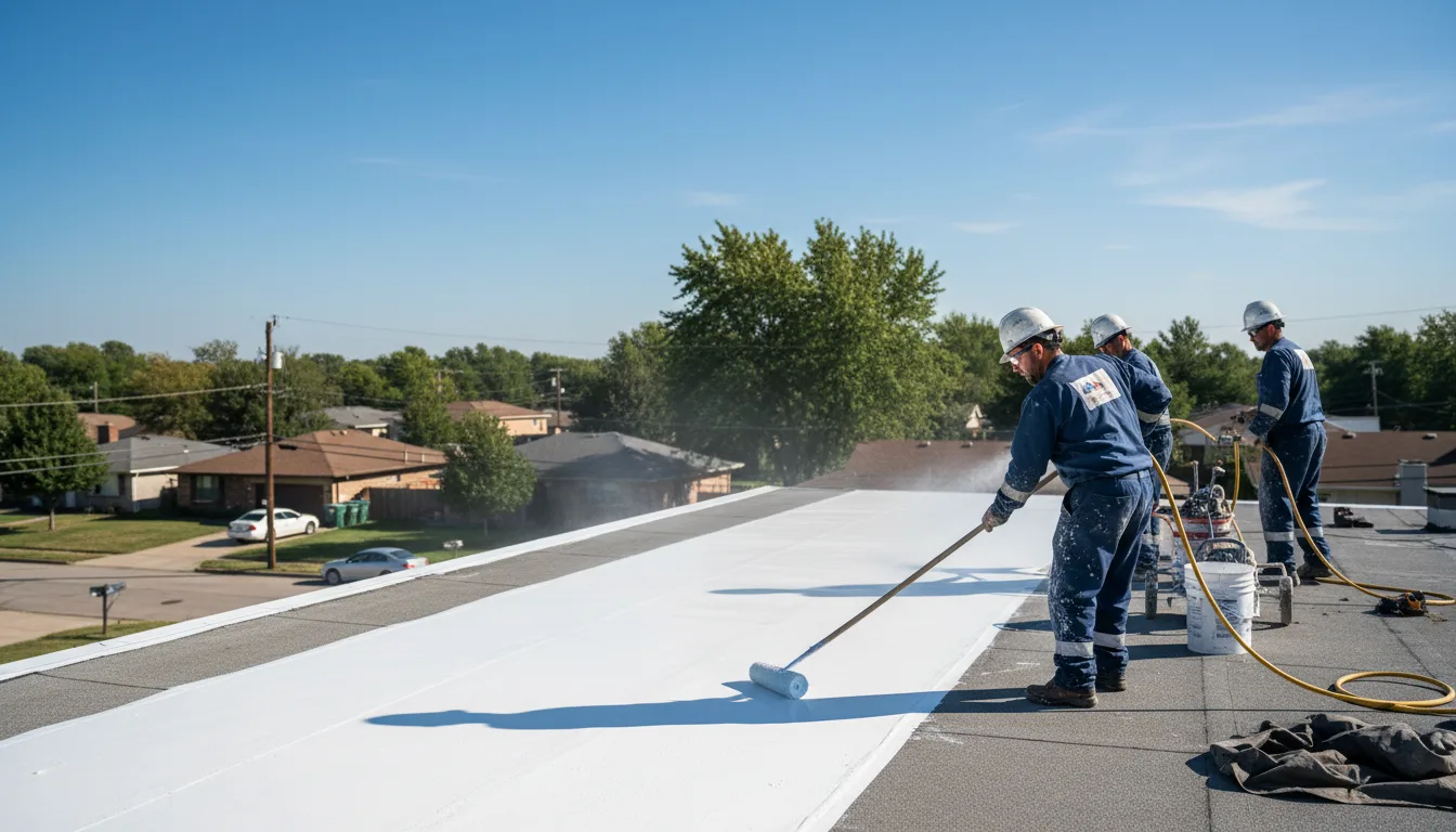 Commercial roof coating in Stockton, MD near me
